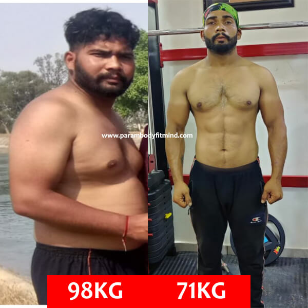 Indian Body Transformation In 6 Months - Parambodyfitmind